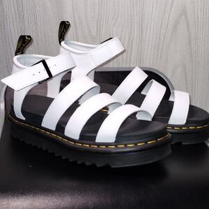 Dr Martens Blair white hydro leather sandal